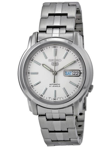 Seiko Automatic White Dial Stainless Steel Men's Watch SNKL75 - SEIKO - BALAAN 1