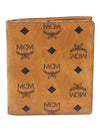 MXA BSVI01 CO001 Cognac Visetos Canvas Original Mini Card Half Wallet - ETC - BALAAN 1