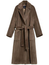 S Malaysia Alpaca Wool Single Coat Gray - MAX MARA - BALAAN.