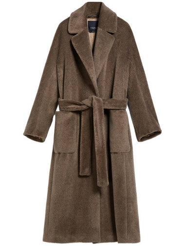 Malesia Alpaca Wool Single Coat Beige - MAX MARA - BALAAN 1