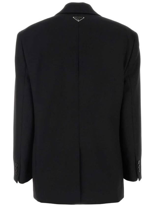 Wool single breasted jacket black - PRADA - BALAAN 3