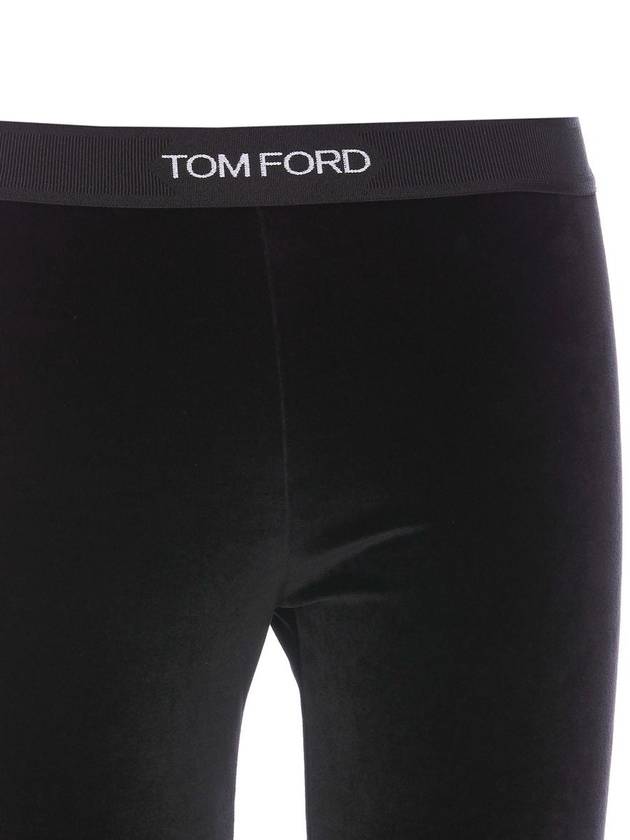 Stretch Velvet Signature Leggings PAJ121 JEX065LB999 B0011027224 - TOM FORD - BALAAN 5