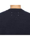 Crew Neck Cashmere Knit Top Navy - MAISON MARGIELA - BALAAN 8