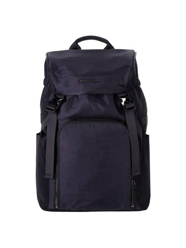 Logo Jacquard Nylon Backpack Navy - EMPORIO ARMANI - BALAAN 1