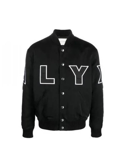 Logo Varsity Bomber Jacket Black - 1017 ALYX 9SM - BALAAN 2