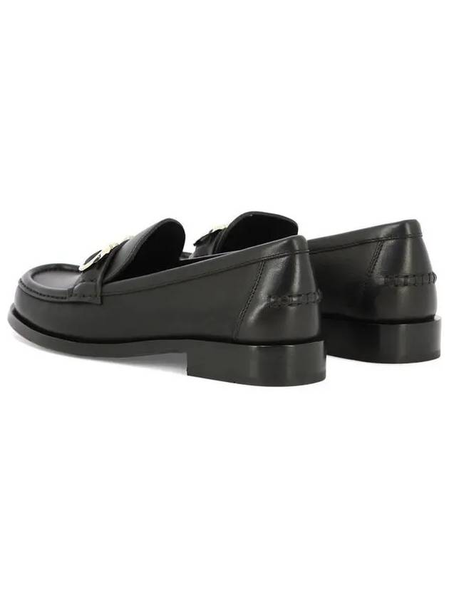 Women's Ofelia Gancini Ornament Loafer Black - SALVATORE FERRAGAMO - BALAAN 5