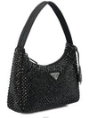 Crystal Satin Mini Bag Black - PRADA - BALAAN 3