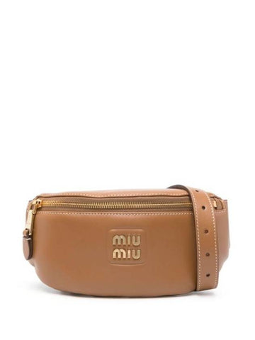 24SS Cross Bag 5BL015VOOO2E6Y F098L CARAMELLO - MIU MIU - BALAAN 1