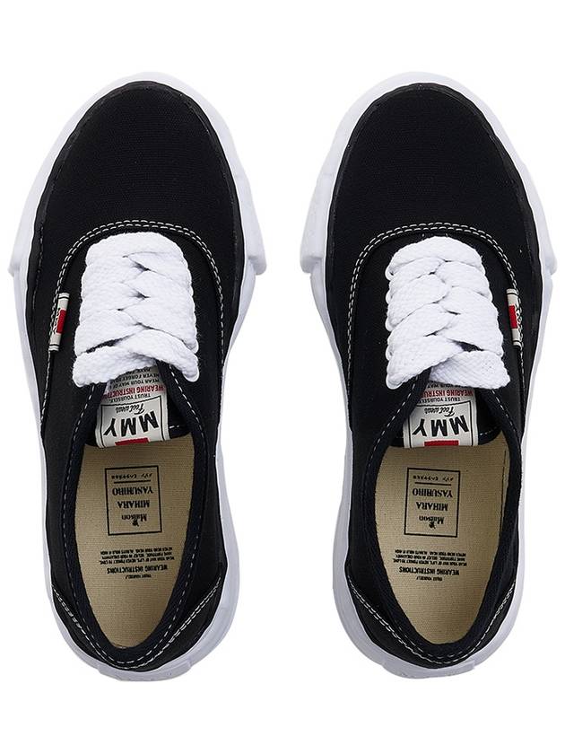 Baker OG Sole Canvas Low Top Sneakers Black - MAISON MIHARA YASUHIRO - BALAAN 7