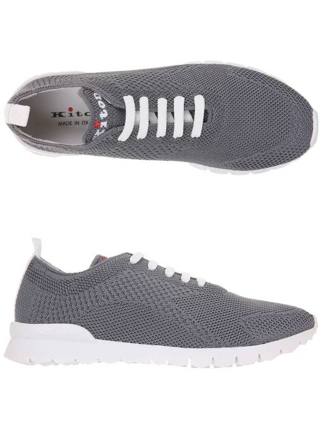 Fit Knit Low Top Sneakers Grey - KITON - BALAAN 3