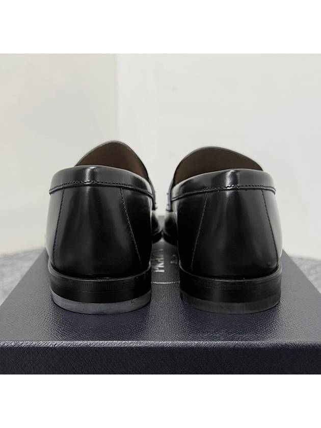 Brushed Leather Loafers Black - PRADA - BALAAN 6