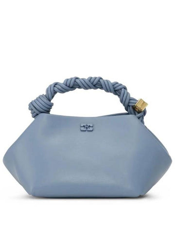 Leather Bou Cross Bag Light Blue - GANNI - BALAAN 1