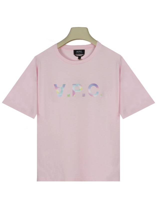 Ana Print Short Sleeve T-Shirt Pink - A.P.C. - BALAAN 2