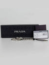 nappa leather key holder silver - PRADA - BALAAN.