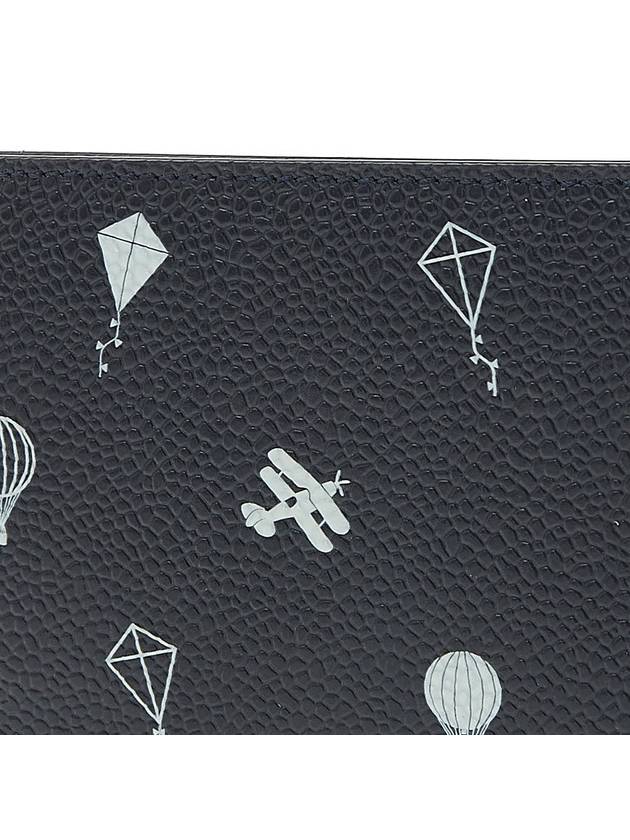 Compartment Icon Card Wallet Grey - THOM BROWNE - BALAAN 7