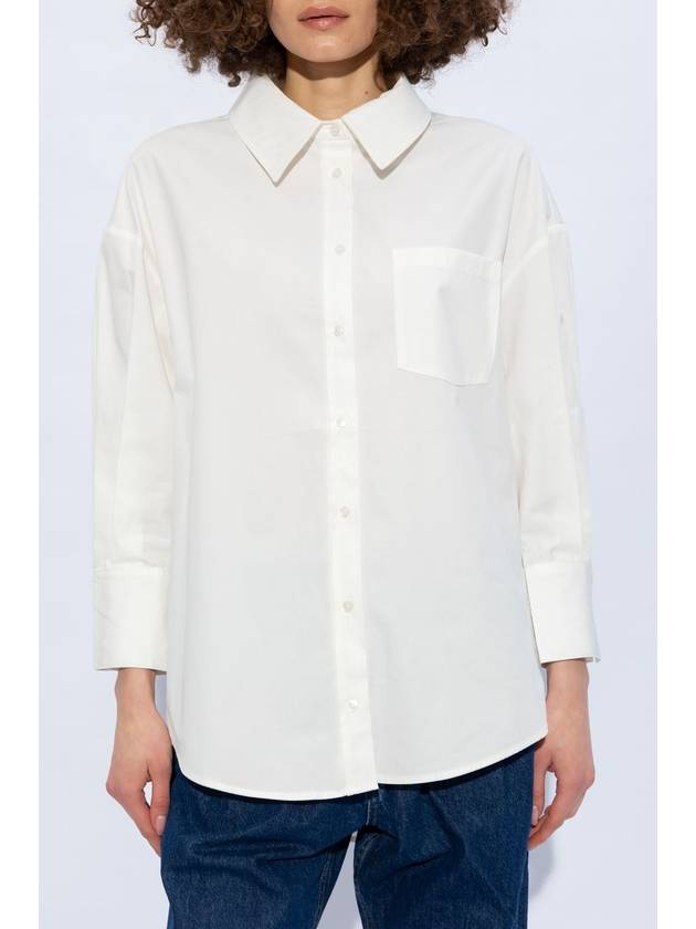 Anine Bing ‘Mika’ Cotton Shirt, Women's, White - ANINE BING - BALAAN 3