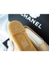 Lambskin Espadrilles Beige Black - CHANEL - BALAAN.