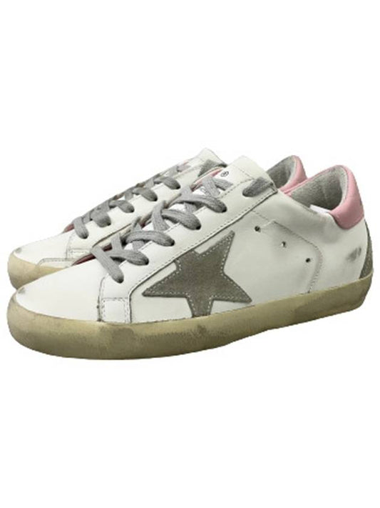 Superstar White Pink Heel Tab Sneakers - GOLDEN GOOSE - BALAAN 2