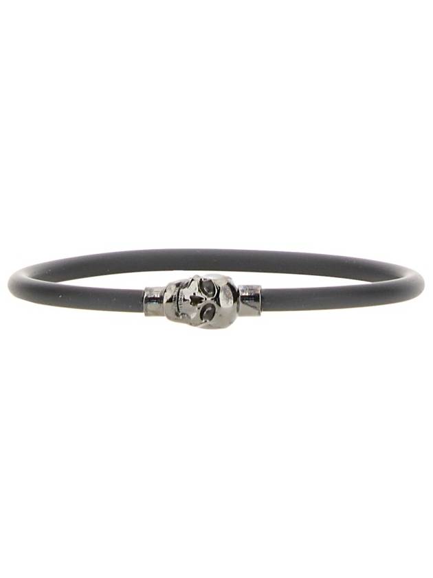 Skull Rubber Bracelet Black - ALEXANDER MCQUEEN - BALAAN 5