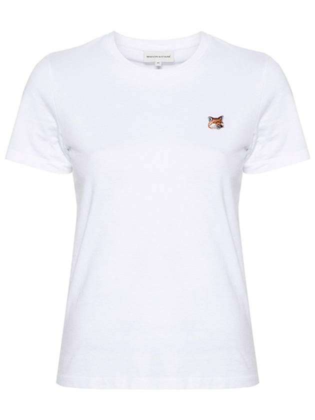 Fox Head Patch Regular Short Sleeve T-Shirt White - MAISON KITSUNE - BALAAN 2