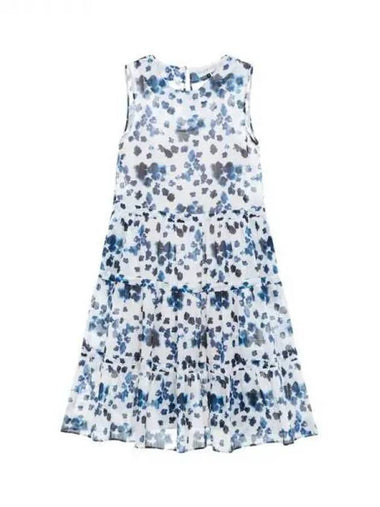 Women s flower pattern tiered flare dress white 270199 - EMPORIO ARMANI - BALAAN 1