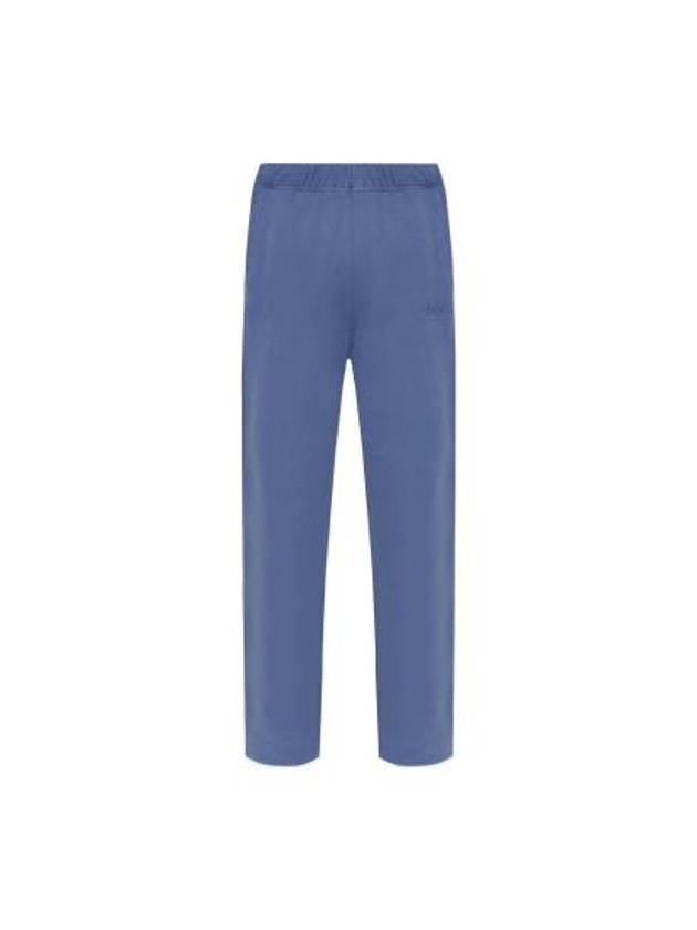 Logo Banding Sweat Straight Pants Blue - GANNI - BALAAN 2