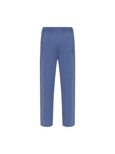 Logo Banding Sweat Straight Pants Blue - GANNI - BALAAN 2