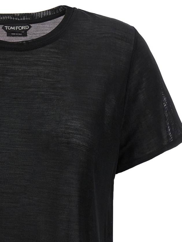 Tom Ford Silk T-Shirt - TOM FORD - BALAAN 3