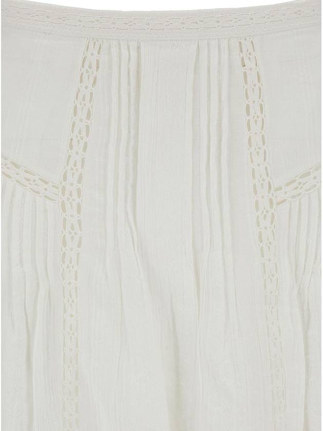 Jorena Unbalanced Skirt White - ISABEL MARANT ETOILE - BALAAN 4