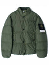 Garment Dyed Crinkle Reps Down Padding Olive - STONE ISLAND - BALAAN 2