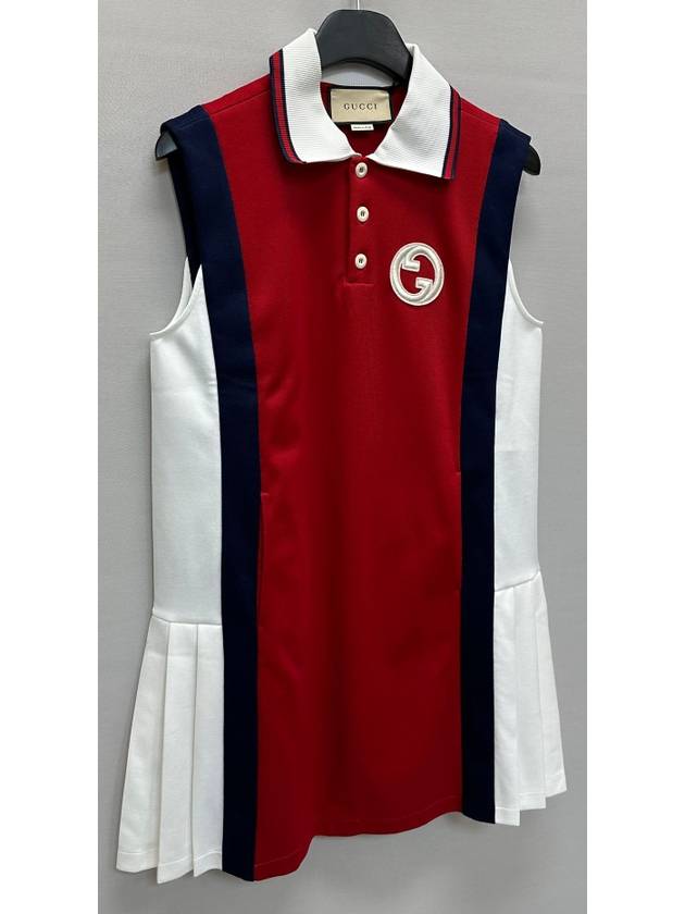 Technical jersey polo dress 66 - GUCCI - BALAAN 2