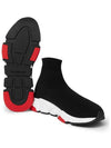 Men's Speedrunner High Top Sneakers Black Red - BALENCIAGA - BALAAN 4