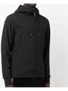 Men's Shell R Goggles Hooded Jacket Black - CP COMPANY - BALAAN 3