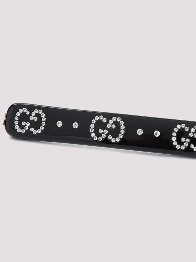 GG Crystal Hairslide Black - GUCCI - BALAAN 4