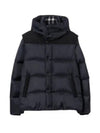 Men's Side Pocket Zip Padding Navy - BURBERRY - BALAAN 2