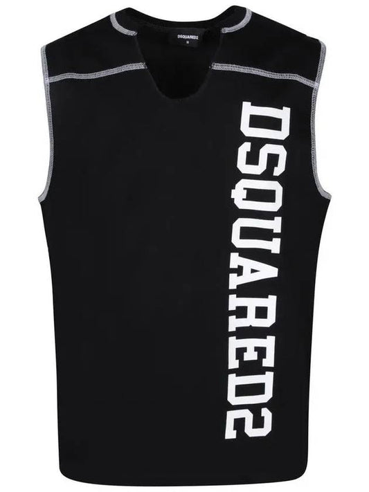 sleeveless t-shirt S71GD1367 S23009 900 BLACK - DSQUARED2 - BALAAN 2