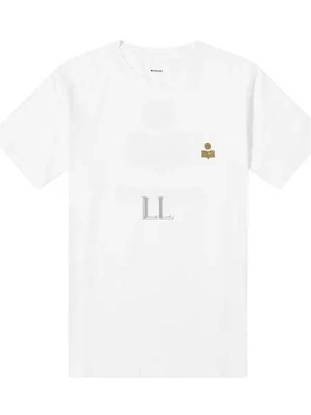 Zafferh Logo Cotton Short Sleeve T-Shirt White - ISABEL MARANT - BALAAN 2