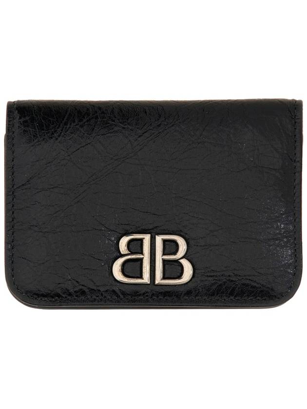 BB Logo Business Card Wallet Black - BALENCIAGA - BALAAN 2