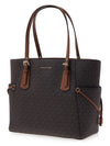 Voyager Small Logo Tote Bag Brown - MICHAEL KORS - BALAAN 3