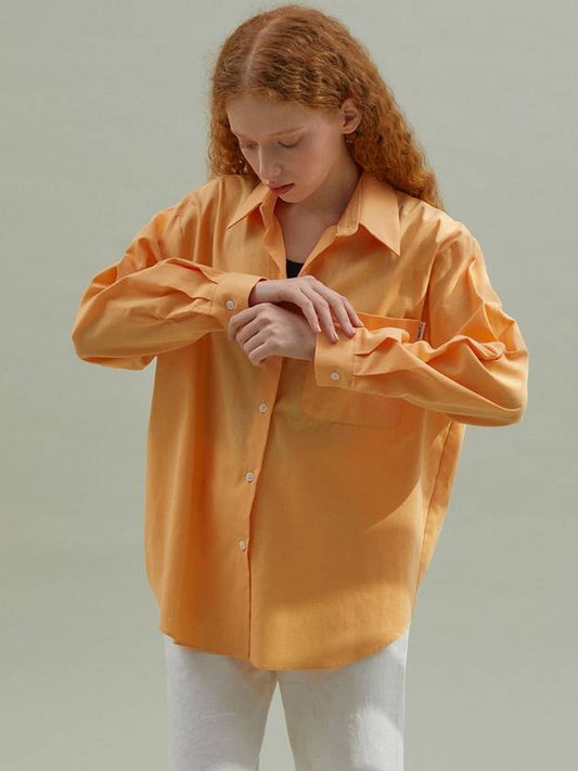 Basic Oxford Long Shirt Orange - MANAVIS7 - BALAAN 2