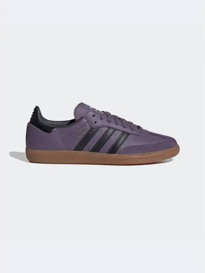 Samba OG Leather Low Top Sneakers Shadow Violet - ADIDAS - BALAAN 2