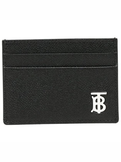 TB Logo Leather Card Wallet Black - BURBERRY - BALAAN 2