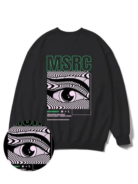 Of the Eye Vivid Green Overfit Sweatshirt Black - MONSTER REPUBLIC - BALAAN 2