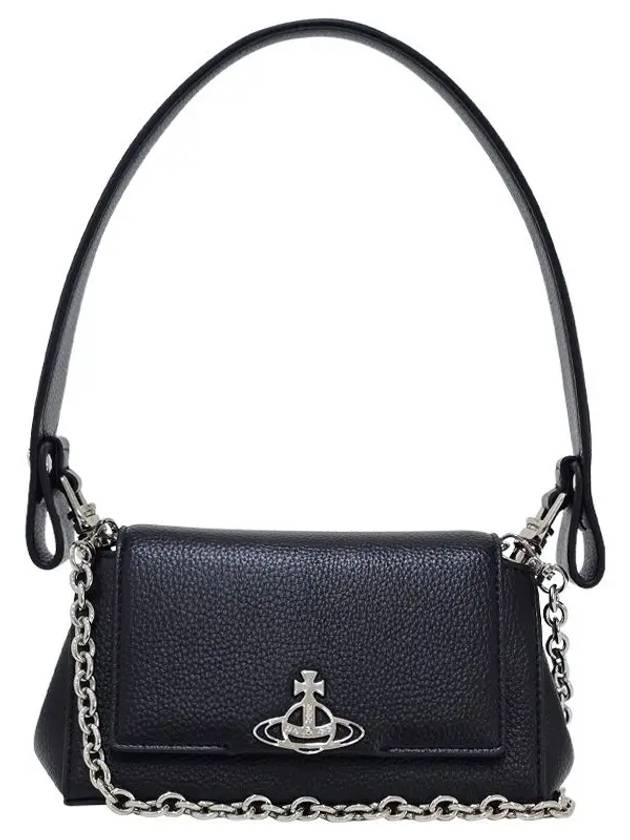 Hazel Small Shoulder Bag Black - VIVIENNE WESTWOOD - BALAAN 4