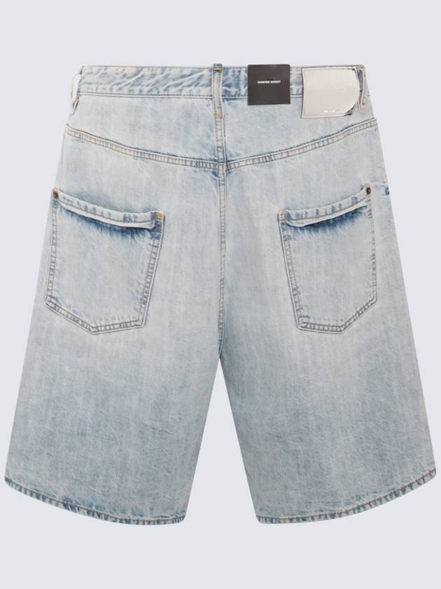 Palm Beach Wash Denim Shorts Light Blue - DSQUARED2 - BALAAN 3