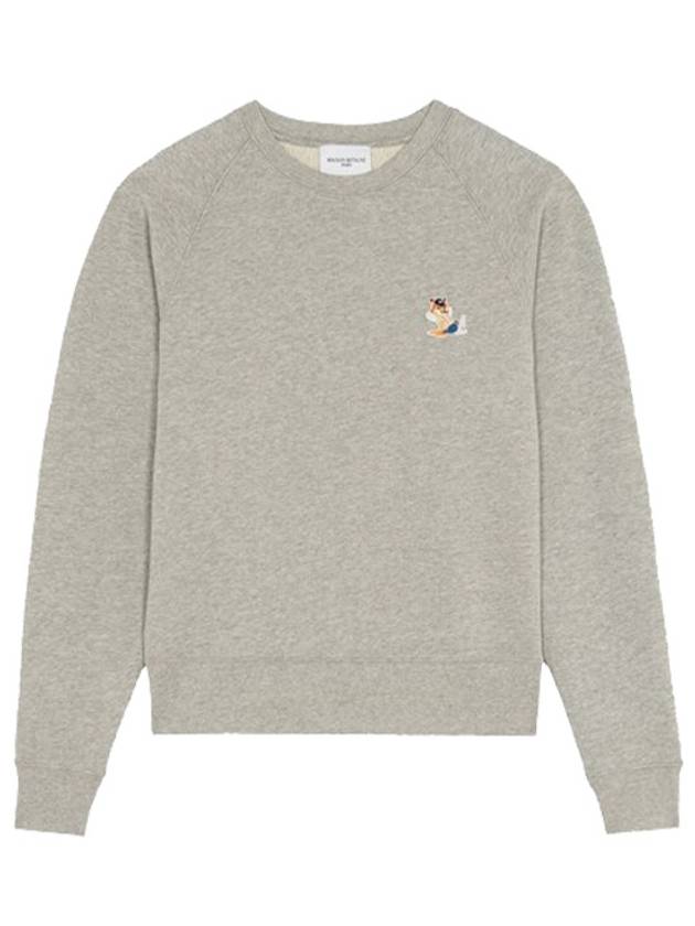 Dressed Fox Patch Sweatshirt Gray Melange - MAISON KITSUNE - BALAAN 2