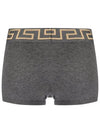 Men's Greca Border Draws 2 Pack Briefs Black Grey - VERSACE - BALAAN 4