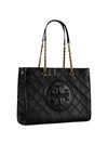 Fleming Soft Chain Logo Nappa Leather Tote Bag Black - TORY BURCH - BALAAN 2