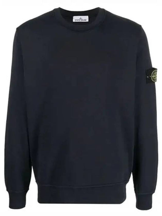 Wappen Patch Crew Neck Sweatshirt Navy - STONE ISLAND - BALAAN 2