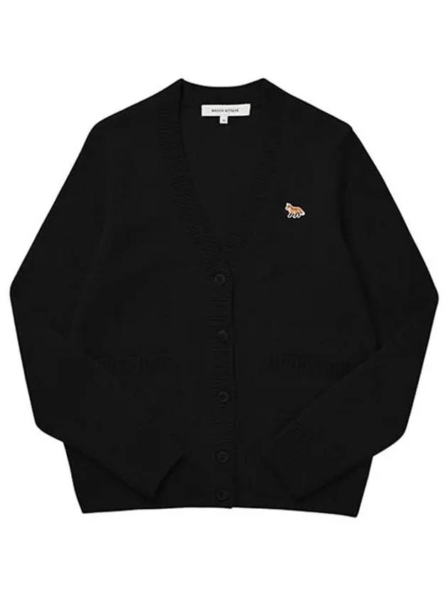 Baby Fox Patch Boxy Cardigan Black - MAISON KITSUNE - BALAAN 5